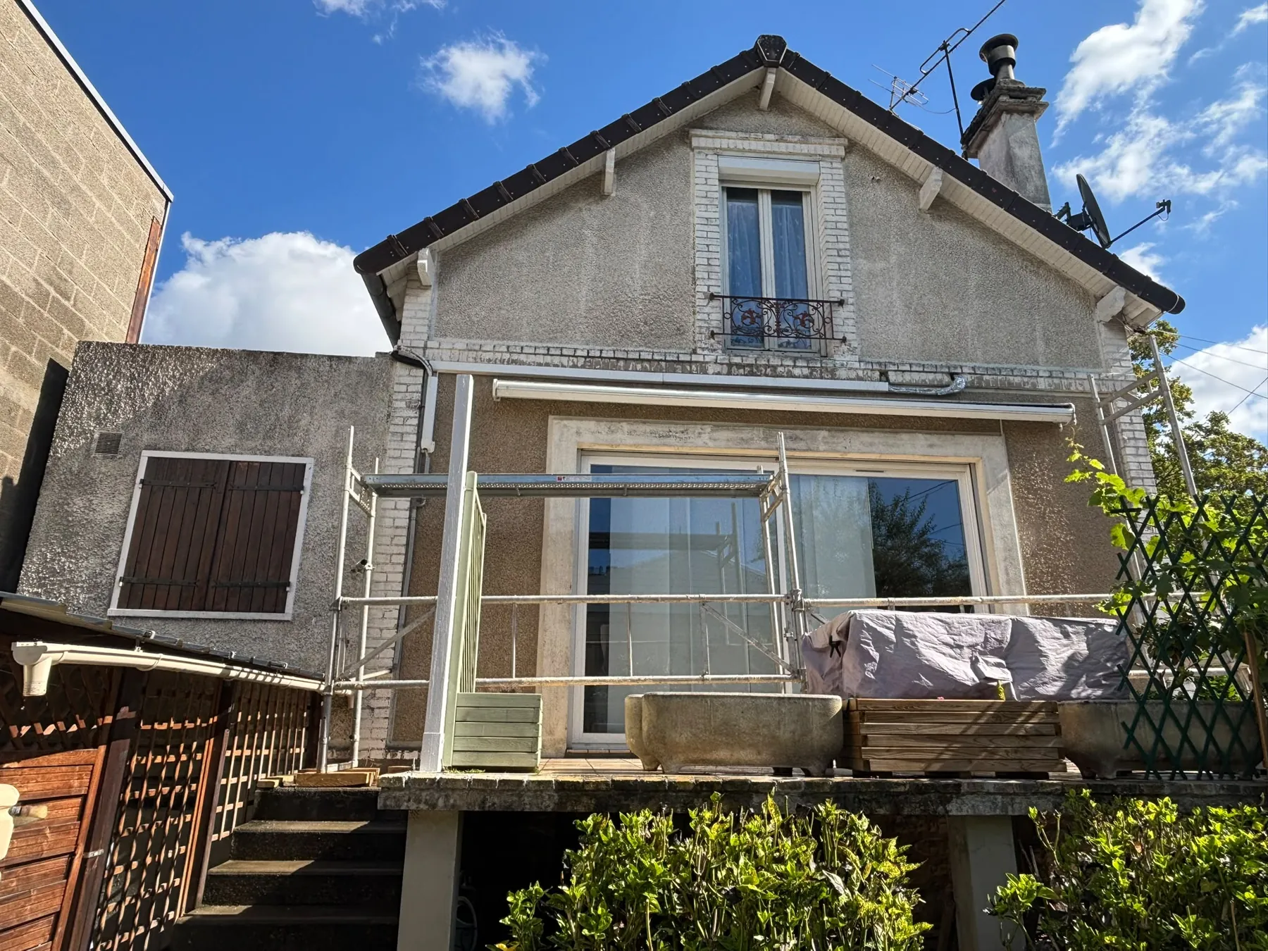 Photo de chantier annotée